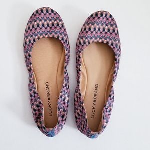 NWOT Lucky Brand Emmie Round Toe Ballet Fl…